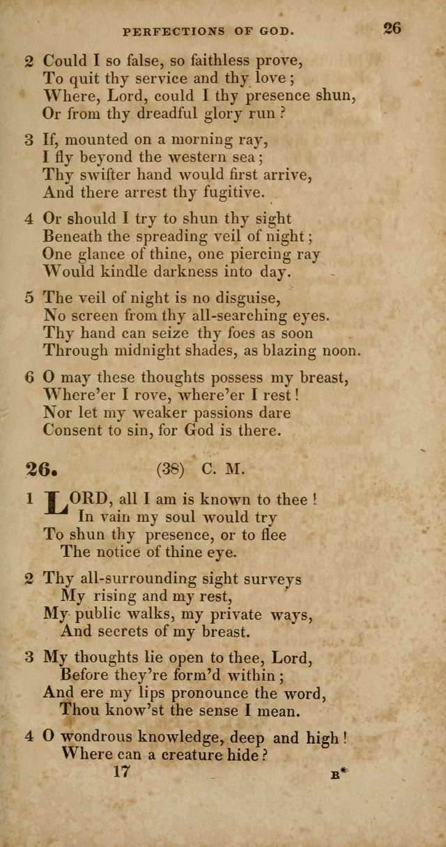 Hymns, Selected and Original, for Public and Private Worship page 17