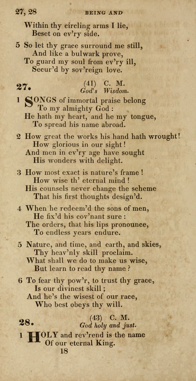 Hymns, Selected and Original, for Public and Private Worship page 18