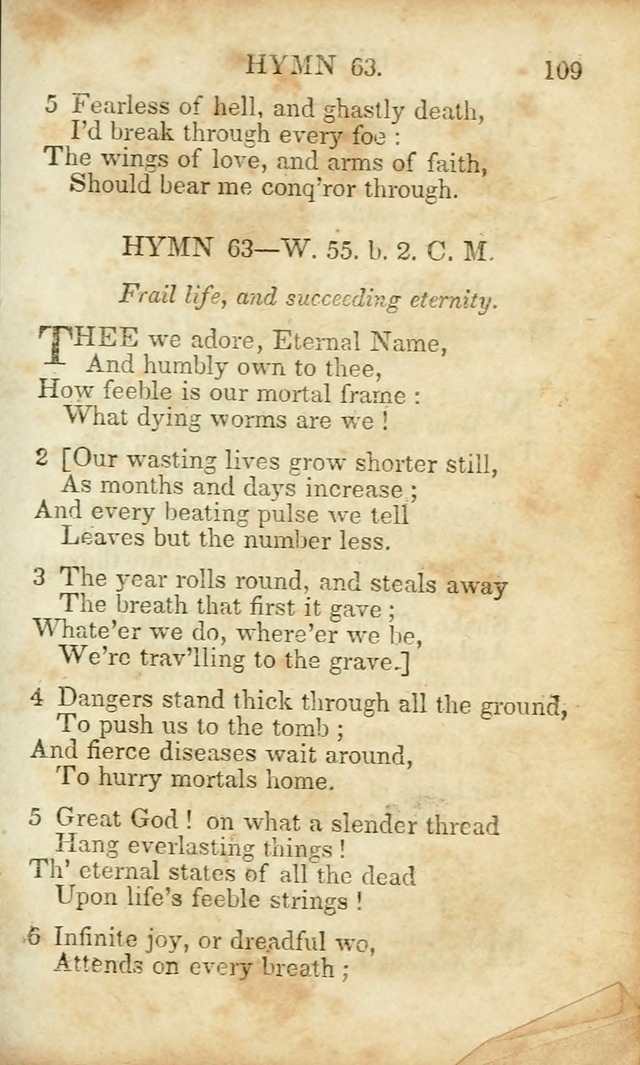 Hymns and Spiritual Songs, Original and Selected, for the Use of Christians. (8th ed.) page 110