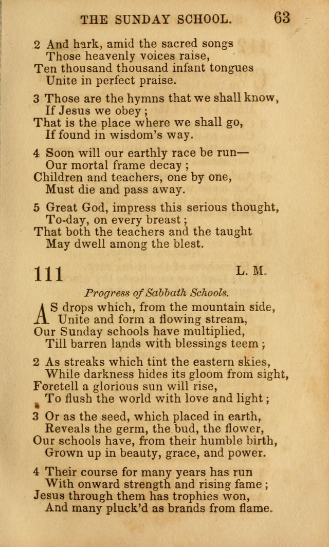 Hymns for Sunday Schools, Youth, and Children page 63