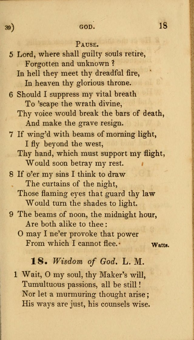 Hymns for Social Worship: selected from Watts, Doddridge, Newton, Cowper, Steele and others page 39