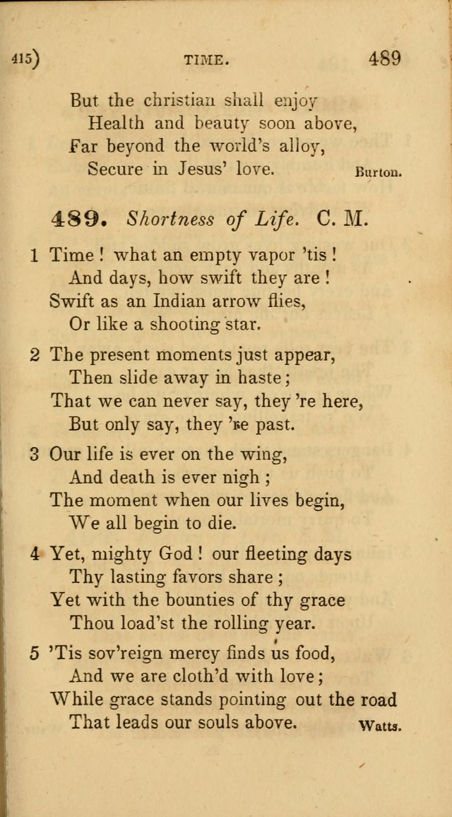 Hymns for Social Worship: selected from Watts, Doddridge, Newton, Cowper, Steele and others page 415