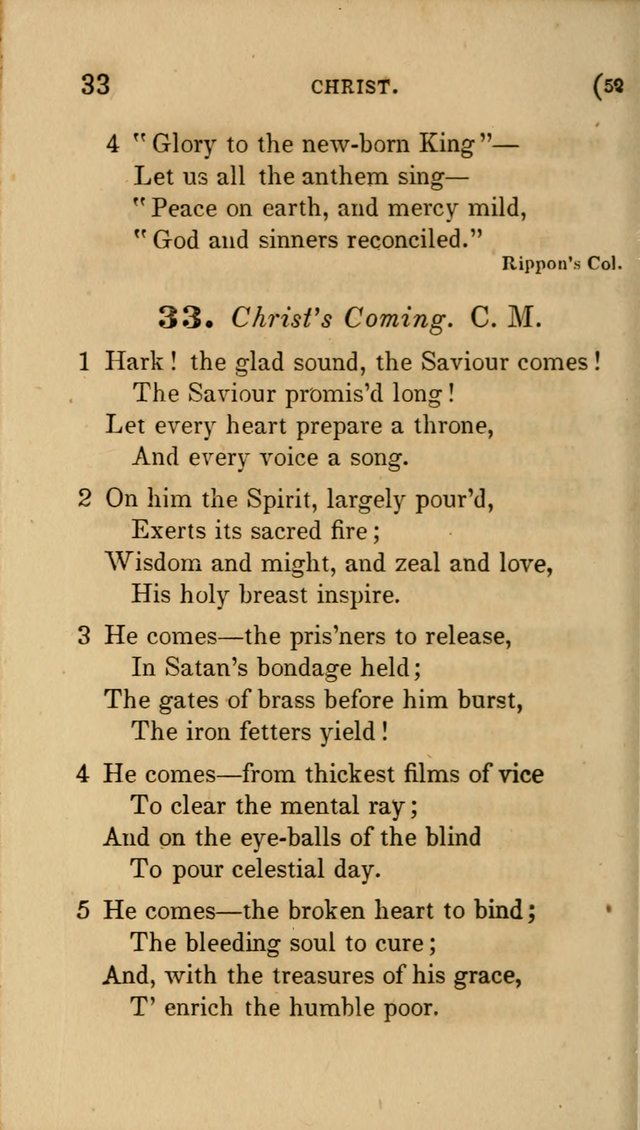 Hymns for Social Worship: selected from Watts, Doddridge, Newton, Cowper, Steele and others page 52