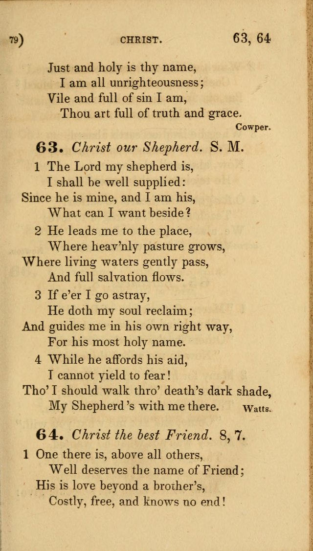 Hymns for Social Worship: selected from Watts, Doddridge, Newton, Cowper, Steele and others page 79