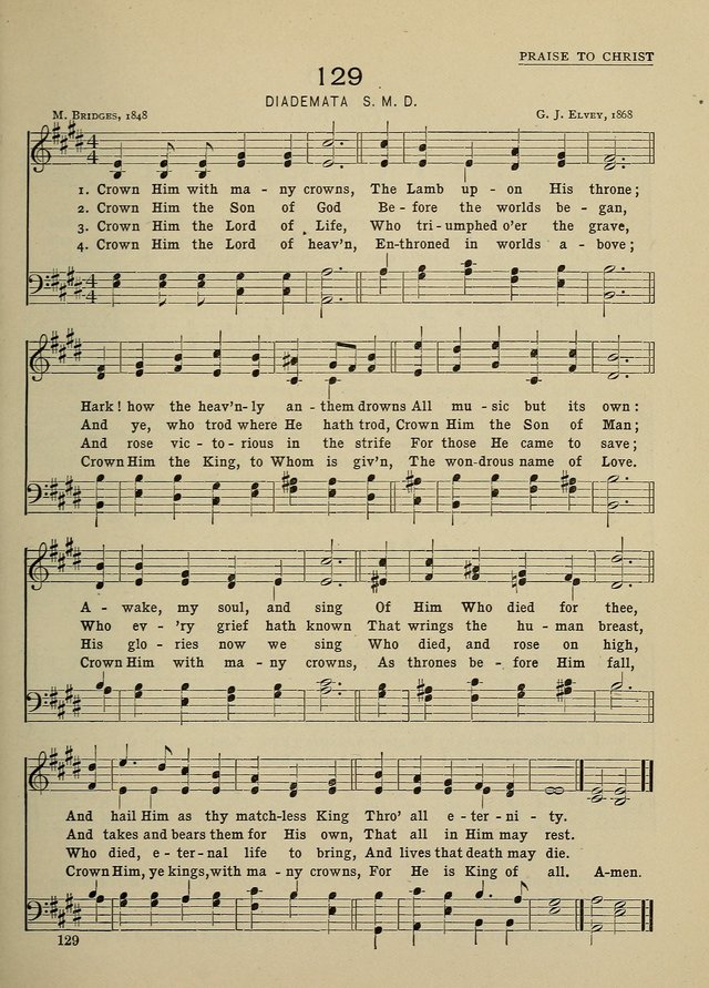 Hymns and Tunes for Schools page 129