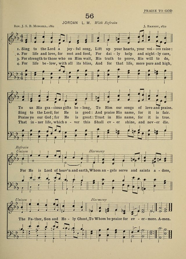 Hymns and Tunes for Schools page 51