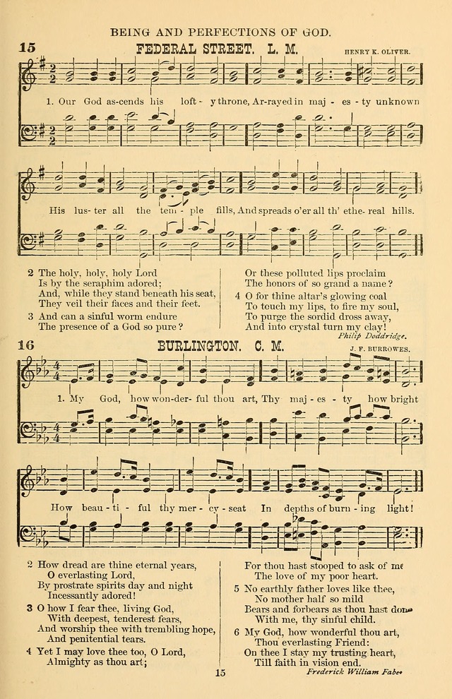 Hymn and Tune Book of the Methodist Episcopal Church, South (Round Note Ed.) page 15