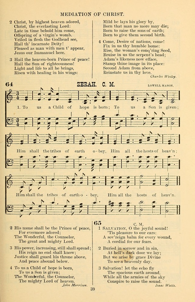 Hymn and Tune Book of the Methodist Episcopal Church, South (Round Note Ed.) page 39