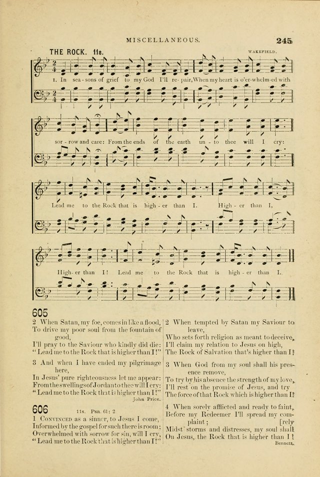 Hymn and Tune Book for Use in Old School or Primitive Baptist Churches page 245