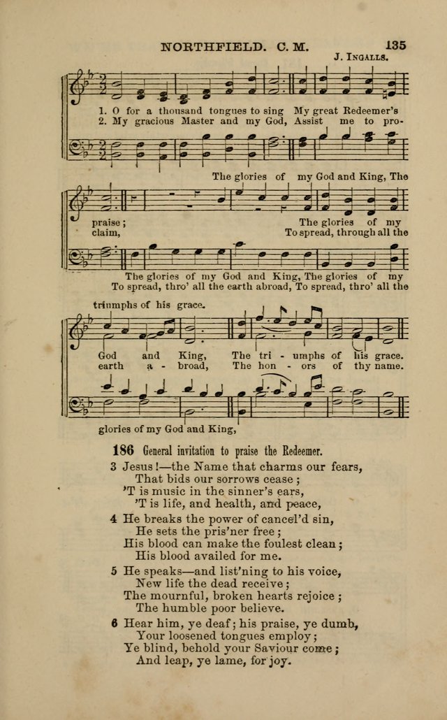 Hymns and Tunes for Prayer and Social Meetings page 135