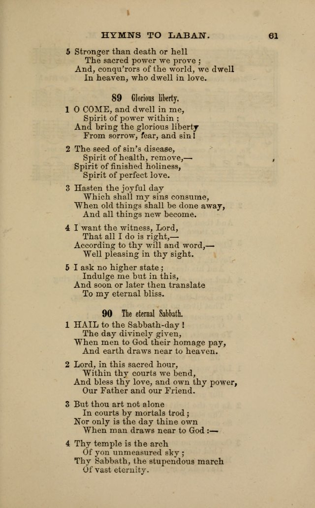 Hymns and Tunes for Prayer and Social Meetings page 61