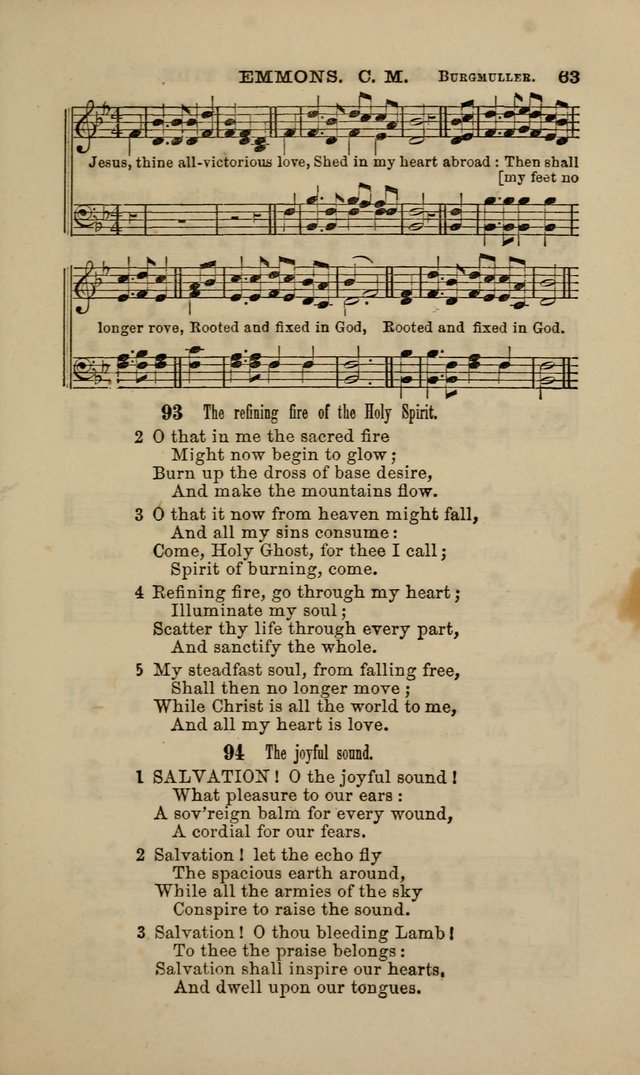 Hymns and Tunes for Prayer and Social Meetings page 63