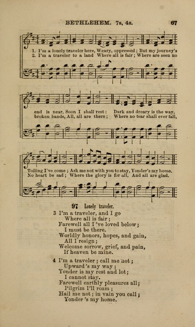 Hymns and Tunes for Prayer and Social Meetings page 67