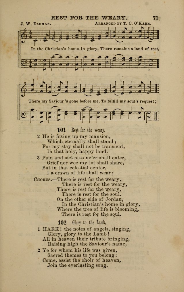 Hymns and Tunes for Prayer and Social Meetings page 71
