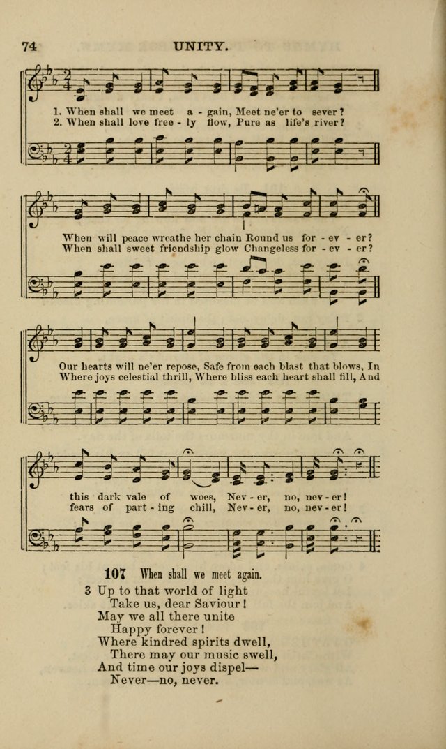 Hymns and Tunes for Prayer and Social Meetings page 74