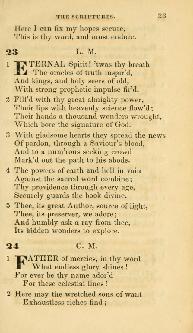 Hymns selected from various authors: for the use of the Evangelical Association, and all lovers of pious devotion (5th ed.) page 23