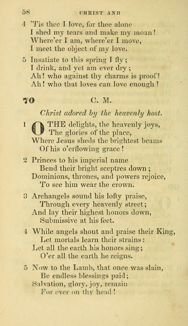 Hymns selected from various authors: for the use of the Evangelical Association, and all lovers of pious devotion (5th ed.) page 58