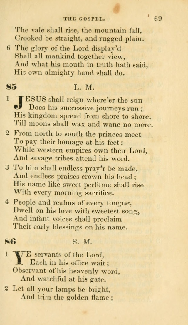 Hymns selected from various authors: for the use of the Evangelical Association, and all lovers of pious devotion (5th ed.) page 69