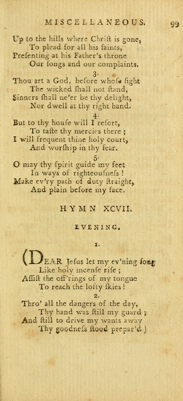 Hymns for the Use of the Society of United Christian Friends: with their constitution annexed page 99