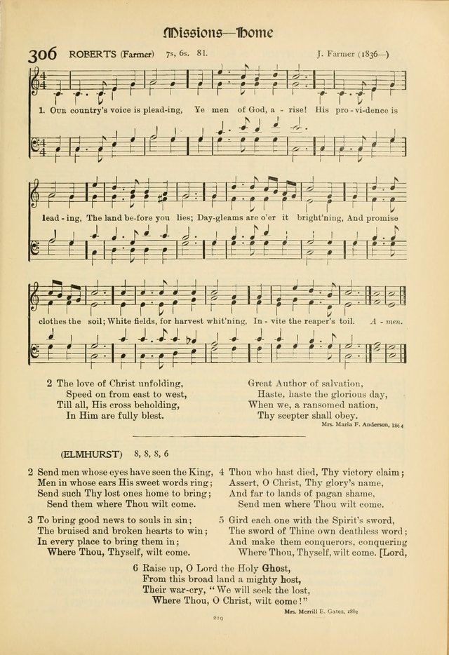 Hymns of Worship and Service. (Chapel ed.) page 219