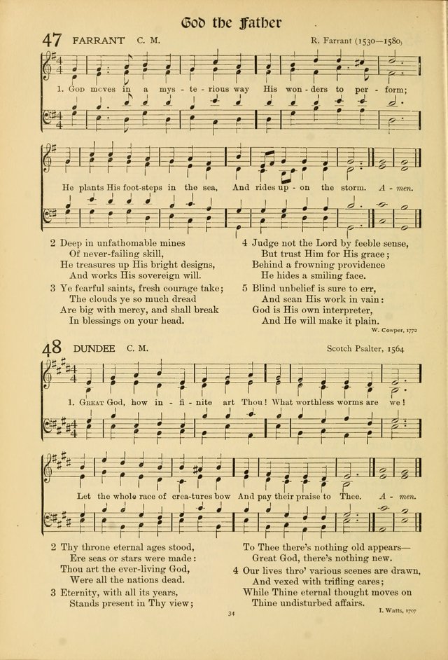 Hymns of Worship and Service. (Chapel ed.) page 34