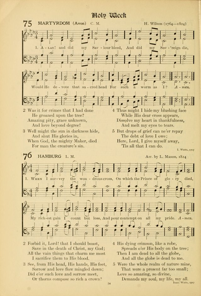 Hymns of Worship and Service. (Chapel ed.) page 54