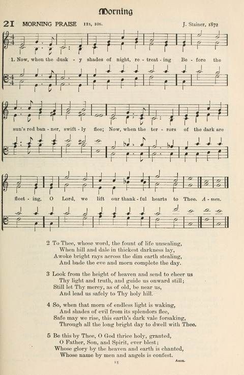 Hymns of Worship and Service: College Edition page 15