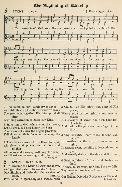 Hymns of Worship and Service: College Edition page 3