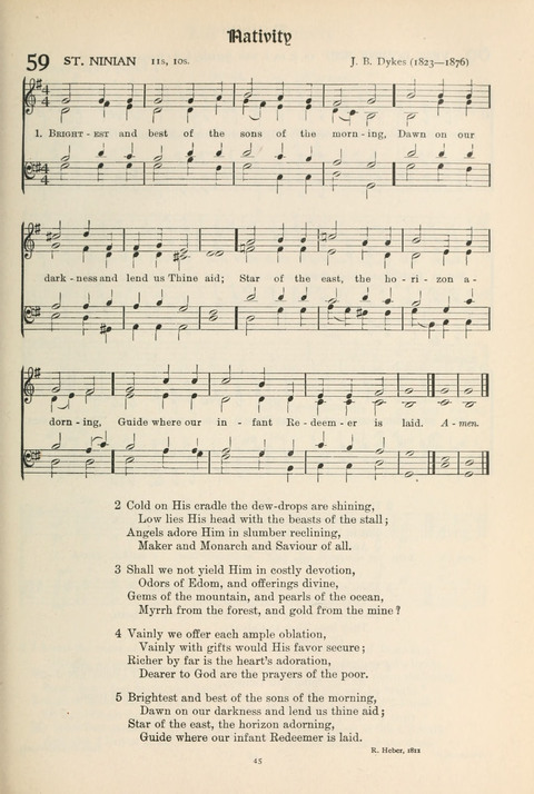 Hymns of Worship and Service: College Edition page 45