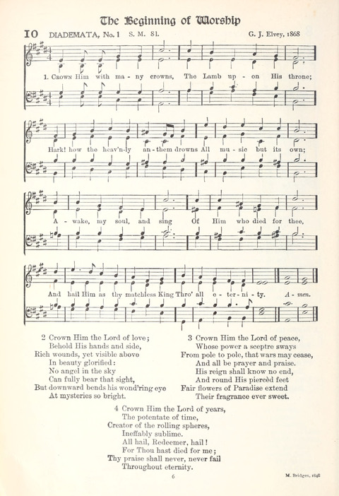 Hymns of Worship and Service: College Edition page 6