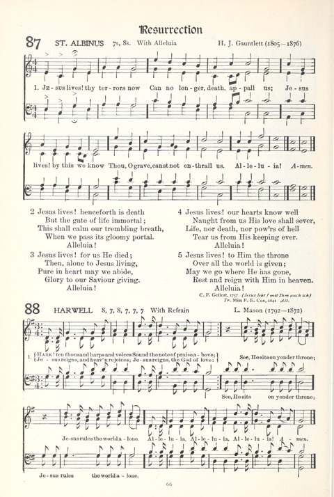 Hymns of Worship and Service: College Edition page 66