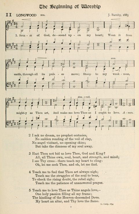 Hymns of Worship and Service: College Edition page 7