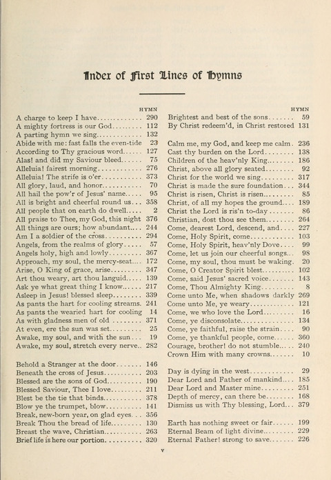 Hymns of Worship and Service: College Edition page viii