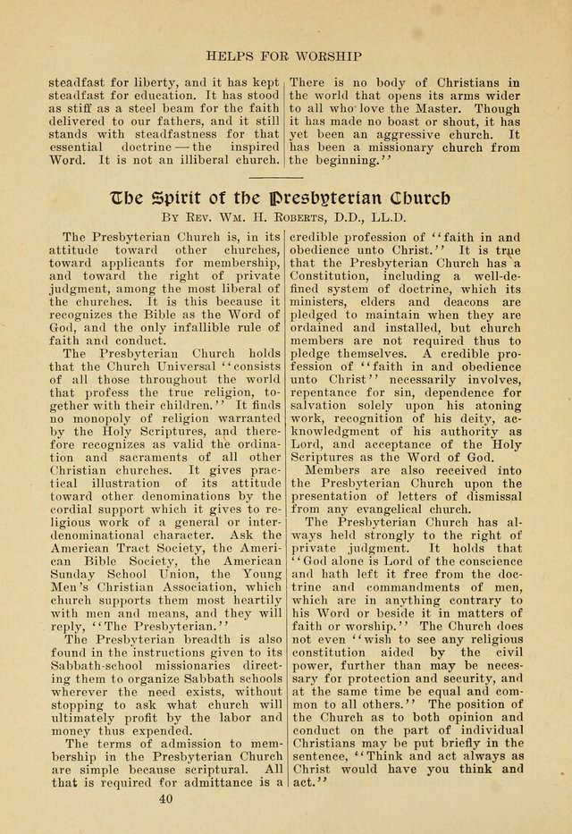 Helps for Worship: for Use in the Sunday School, the Prayer Meetings and the Home page 1