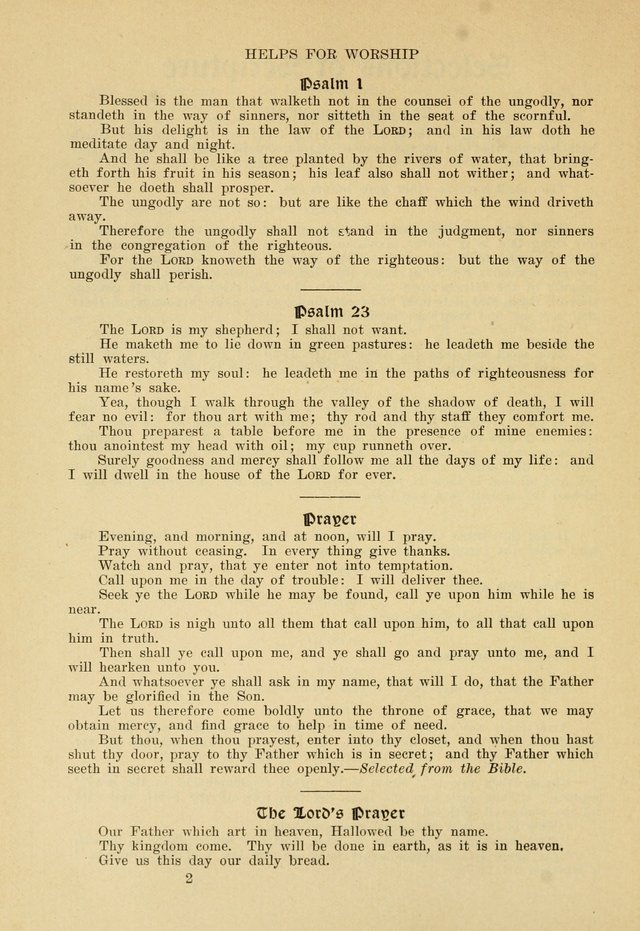 Helps for Worship: for Use in the Sunday School, the Prayer Meetings and the Home page xii