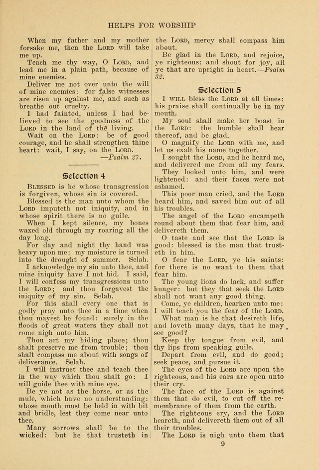 Helps for Worship: for Use in the Sunday School, the Prayer Meetings and the Home page xix
