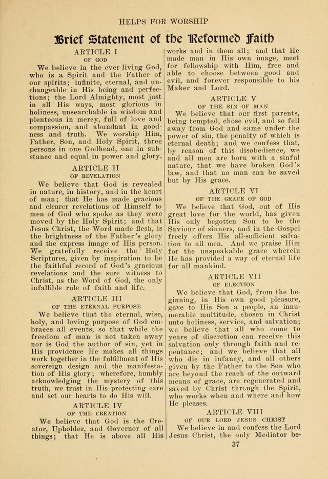 Helps for Worship: for Use in the Sunday School, the Prayer Meetings and the Home page xlvii