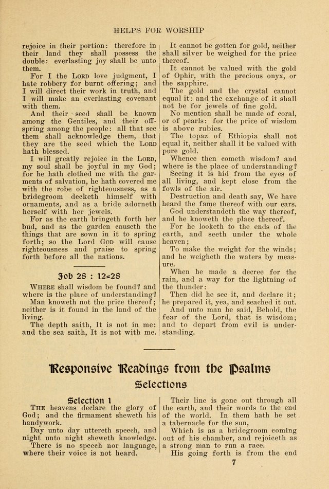 Helps for Worship: for Use in the Sunday School, the Prayer Meetings and the Home page xvii
