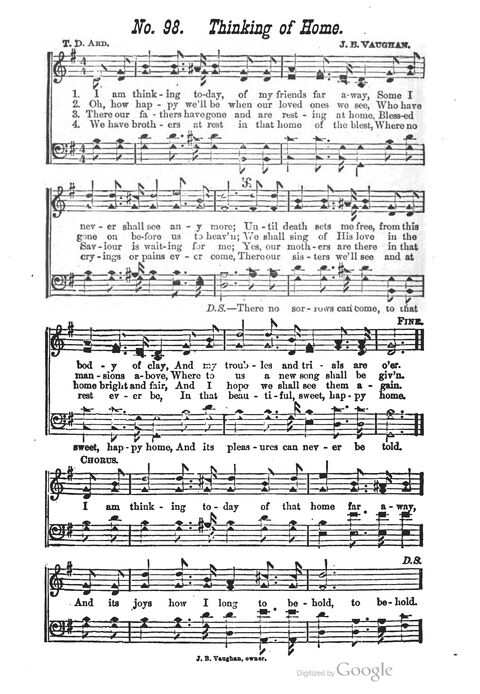 The Harp of Glory: The Best Old Hymns, the Best New Hymns, the cream of song for all religious work and workship (With supplement) page 98