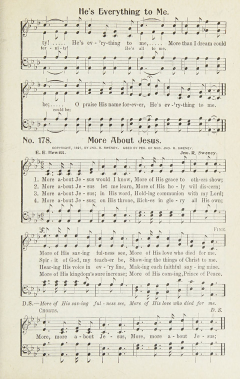 Hymns of Glory: for Sunday school, church, and revival meetings page 179