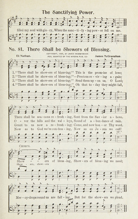 Hymns of Glory: for Sunday school, church, and revival meetings page 81