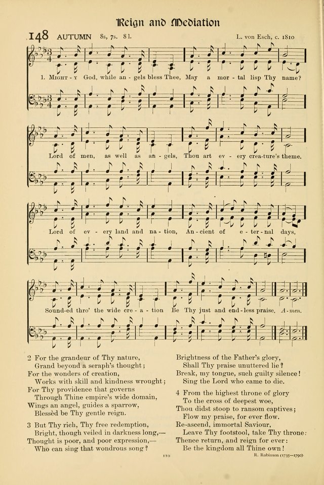 Hymns of Worship and Service page 110