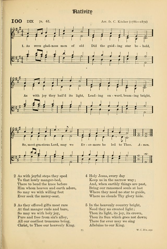 Hymns of Worship and Service page 73