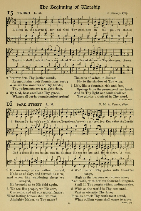 Hymns of Worship and Service: (12th ed.) page 10