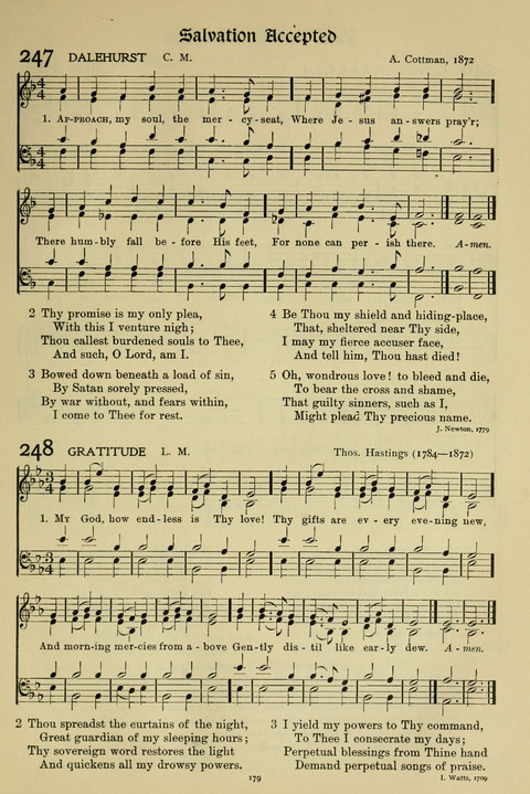 Hymns of Worship and Service: (12th ed.) page 179