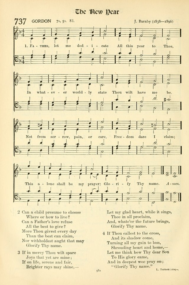 In Excelsis: Hymns with Tunes for Christian Worship. 7th ed. page 588