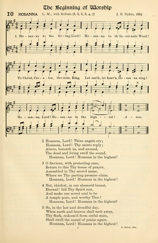 In Excelsis: Hymns with Tunes for Christian Worship. 7th ed. page 7