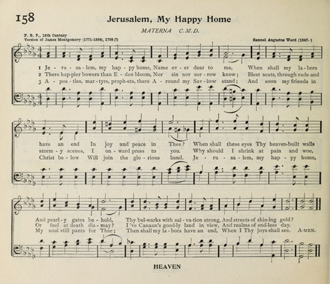 The Institute Hymnal page 192