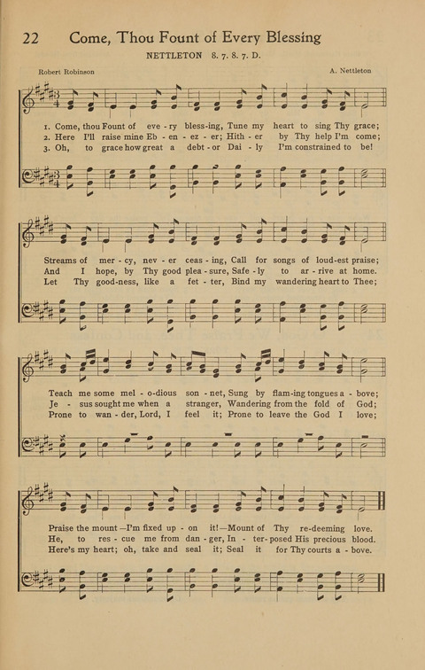 Immanuel Hymnal: with scripture responses for use by minister and people in public worship page 21