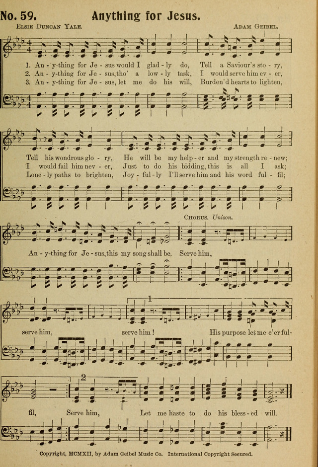 Ideal Sunday School Hymns page 59